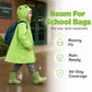 🐸 50% RABATT! Barns Frosk-Regnponcho ☔– Vanntett, Lett & Ryggsekkvennlig