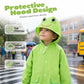 🐸 50% RABATT! Barns Frosk-Regnponcho ☔– Vanntett, Lett & Ryggsekkvennlig