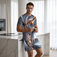 Herre Casual Grafisk T-skjorte og Shorts Sett