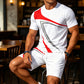 Herre Casual Sommer T-skjorte & Shorts 2-delt Sett