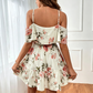 🎉 BEGRENSET TID 50% RABATT! 🌸 Boho Blomsterkjole – Cold Shoulder-design & Rysjedetaljer 🌼