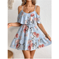 🎉 BEGRENSET TID 50% RABATT! 🌸 Boho Blomsterkjole – Cold Shoulder-design & Rysjedetaljer 🌼