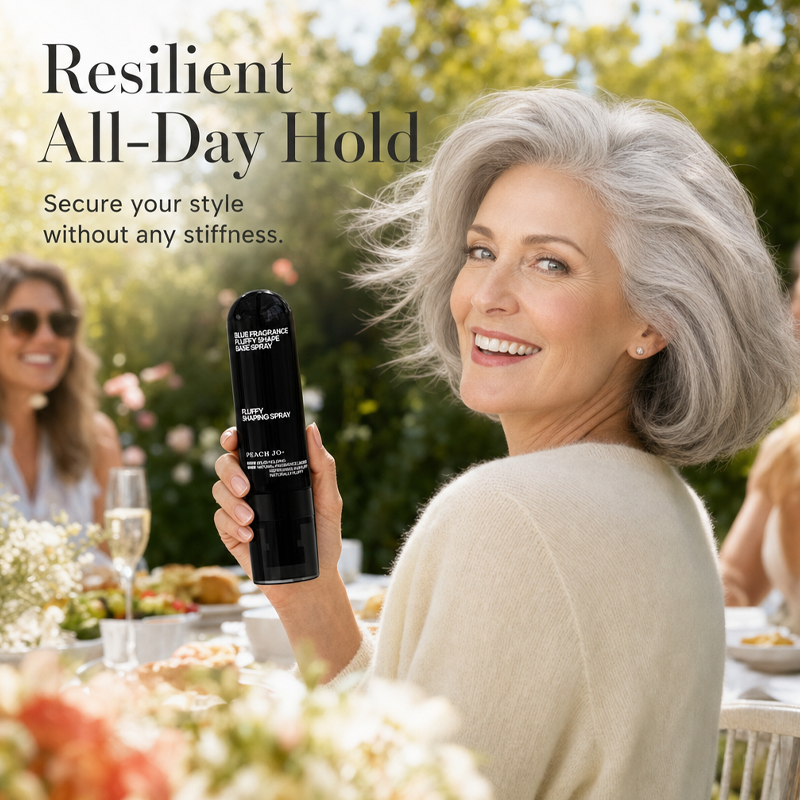 🎁 2026 Nya Ankomster 50% rabatt💥Fluffy Hair Shaping Spray – volymgivande spray med långvarig effekt och persikodoft💇‍♀️