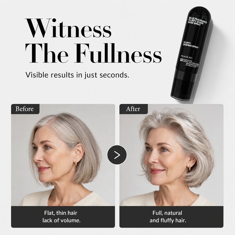 🎁 2026 Nya Ankomster 50% rabatt💥Fluffy Hair Shaping Spray – volymgivande spray med långvarig effekt och persikodoft💇‍♀️
