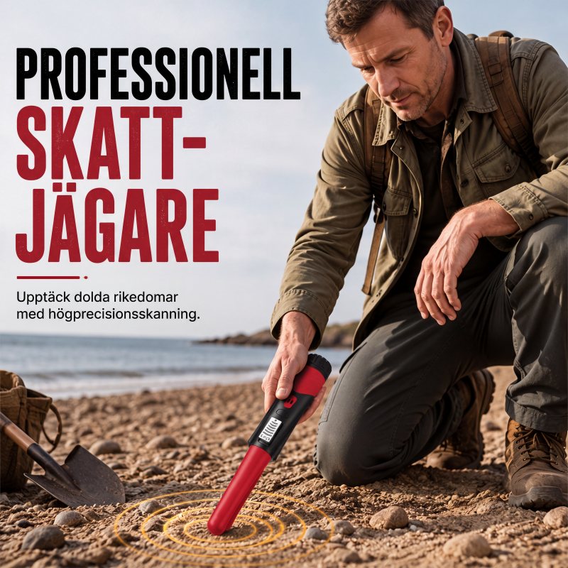 🎁 2026 Nya Ankomster 50% rabatt💥Handhållen metalldetektor-pinnpekare – professionell skattjakt, 360° sidoskanning & smart LCD – perfekt för utomhusentusiaster 🏕️