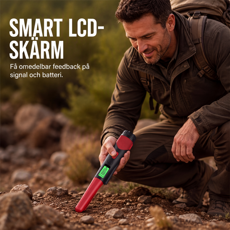 🎁 2026 Nya Ankomster 50% rabatt💥Handhållen metalldetektor-pinnpekare – professionell skattjakt, 360° sidoskanning & smart LCD – perfekt för utomhusentusiaster 🏕️