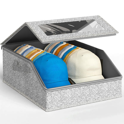 ⏳Time-Limited Special⏰Careluxpro Stackable Hat Storage Box with Clear Window