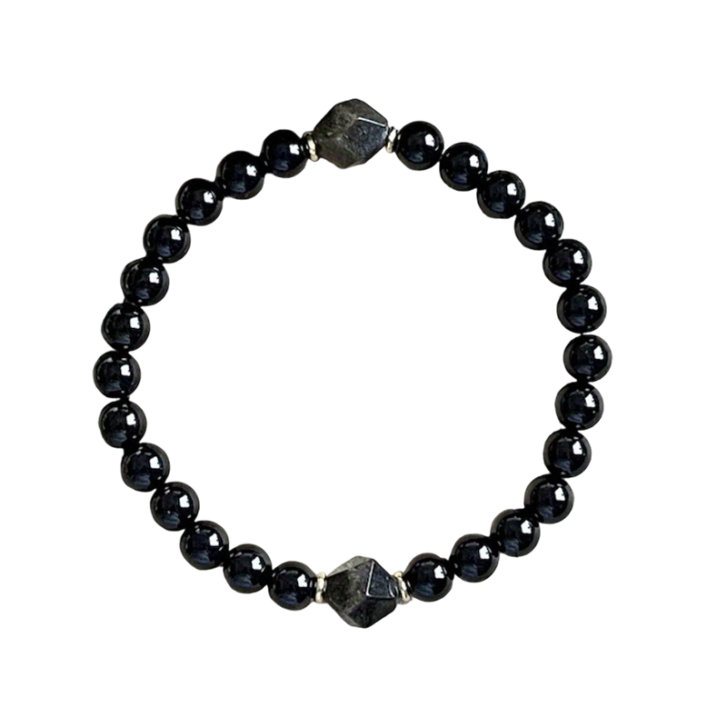 💎✨50% RABATT⏰ Elegant obsidianarmband, klassisk design, vacker accessoar🖤