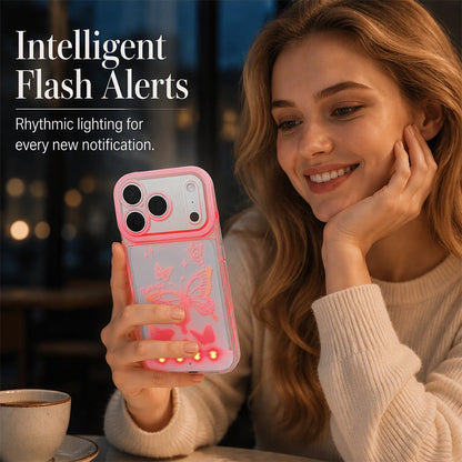 🎁 2026 Nya Ankomster 50% rabatt💥LED Upplyst Fjärilstelefonfodral – Färgskiftande Skal för iPhone, Y2K Estetik Festtillbehör ✨🌈