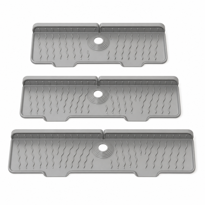 🔥Time-Limited Special💥 Silicone Faucet Splash Guard Mat — Drain Fast, Cuttable