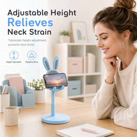 ⏳Limited time – 50% OFF⏰🐰Cute Bunny Desktop Phone Stand