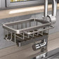 🔥Time-Limited Special💥 Faucet Sponge Holder Rack – space aluminum, rustproof, fast-drying, no tools. Organize sink & bathroom instantly! 🛡️✅