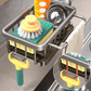 🔥Time-Limited Special💥 Faucet Sponge Holder Rack – space aluminum, rustproof, fast-drying, no tools. Organize sink & bathroom instantly! 🛡️✅