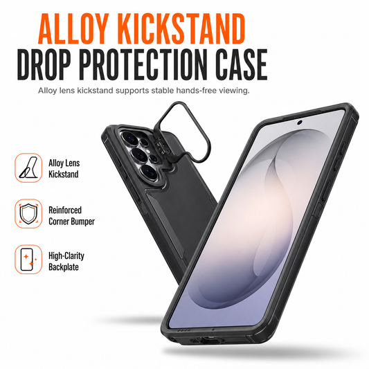⏳🔥LIMITED-TIME 50% OFF! ⏰💥 Shockproof Phone Case – Metal Lens Protection & Kickstand 📱✨