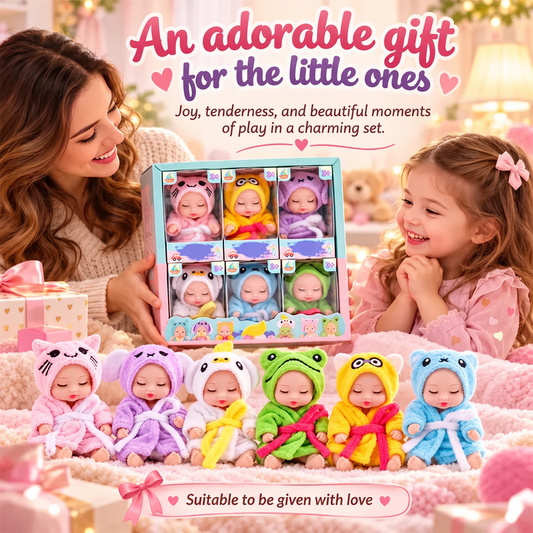 🎁2026 New Arrivals 50% OFF💥Mini Reborn Baby Dolls — Lifelike Sleeping Faces & Gift Box 🎁