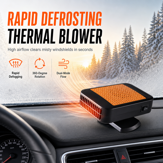 🔥 50% OFF ❄️🚗 Portable 12V Car Windshield Defroster & Defogger Fan – Vehicle Heater & Cooling Fan 🌀