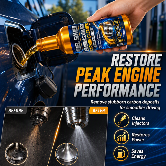 🚗50% OFF NOW! Engine Carbon Cleaner Fuel Additive – Remove Carbon Deposits, Clean Fuel Injectors, Restore Engine Power & Improve Mileage, 120ml Fuel Saver for Cars