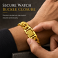🔥Time-Limited Special💥Men's Vietnamese Sand-Gold Style Bracelet – Matte Sandblasted Finish & Watch Clasp💎
