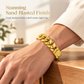 🔥Time-Limited Special💥Men's Vietnamese Sand-Gold Style Bracelet – Matte Sandblasted Finish & Watch Clasp💎