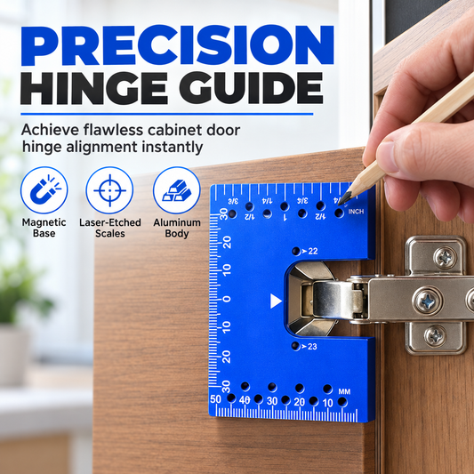 🔥Time-Limited Special💥Aluminum Alloy Magnetic Hinge Installation Template and Quick Positioning Fixing Plate Tool