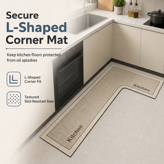 🔥Time-Limited Special💥L-Shaped Absorbent Kitchen Floor Mat🏠