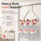 🔥Time-Limited Special💥Cream Over the Door Hook Organizer Rack Heightened and Reinforced Punch Free Heavy Duty Coat Hat and Bag Hanging Rack for Bedroom