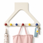 🔥Time-Limited Special💥Cream Over the Door Hook Organizer Rack Heightened and Reinforced Punch Free Heavy Duty Coat Hat and Bag Hanging Rack for Bedroom