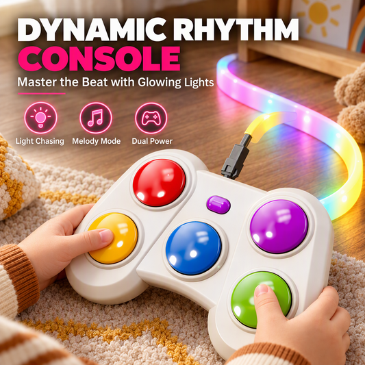 🔥Time-Limited Special💥Handheld Light-Up Memory Game for Kids – Musical Electronic Toy with Dual Game Modes