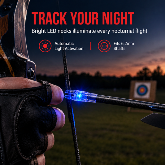 🔥Time-Limited Special💥Automatic LED Lighted Arrow Nock for 6.2mm Inner Diameter Arrow Shafts