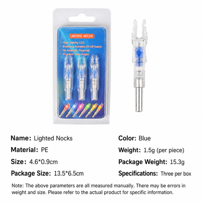 🔥Time-Limited Special💥Automatic LED Lighted Arrow Nock for 6.2mm Inner Diameter Arrow Shafts