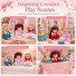 🔥Time-Limited Special💥Mini Princess Dolls 6-Pack, Pocket Size Doll Figures, Soft Rooted Hair, Gift Box