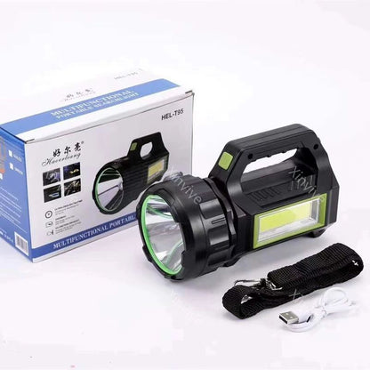 🔥Time-Limited Special💥Multifunctional Ultra-Bright Rechargeable Searchlight & Work Light – USB Charging, Ready for Outdoors, Garages & Power Cuts ✨
