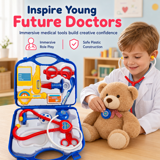 🔥Time-Limited Special💥Kids Doctor Pretend Play Set with Stethoscope and Medical Accessories