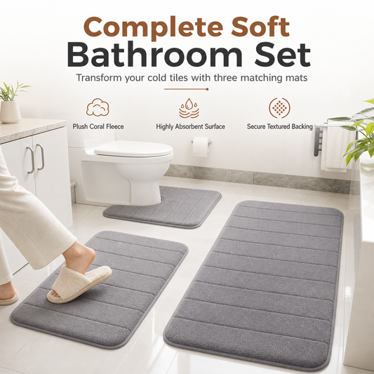 🔥Time-Limited Special💥Quilted Bathroom Floor Mat